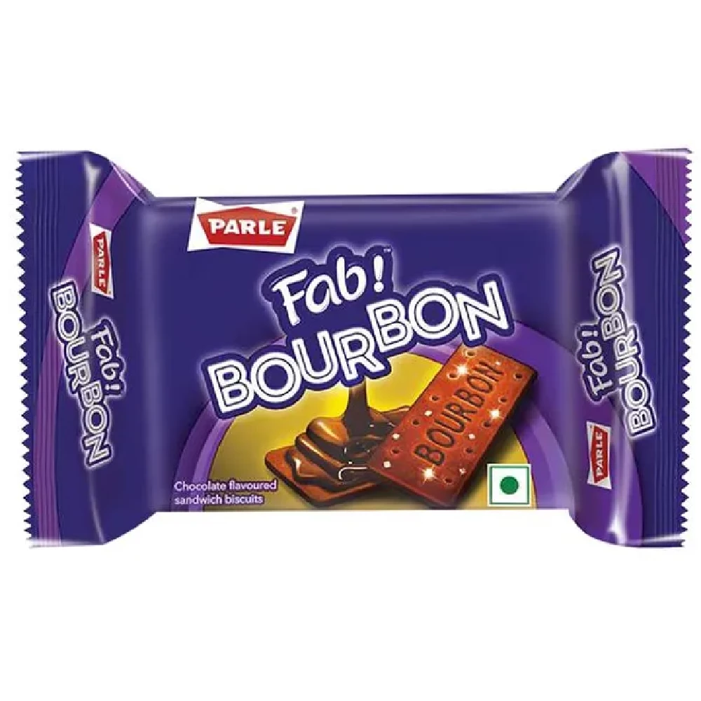 Parle Fab Bourbon Cream Biscuits - Chocolate, 50 g-1.webp